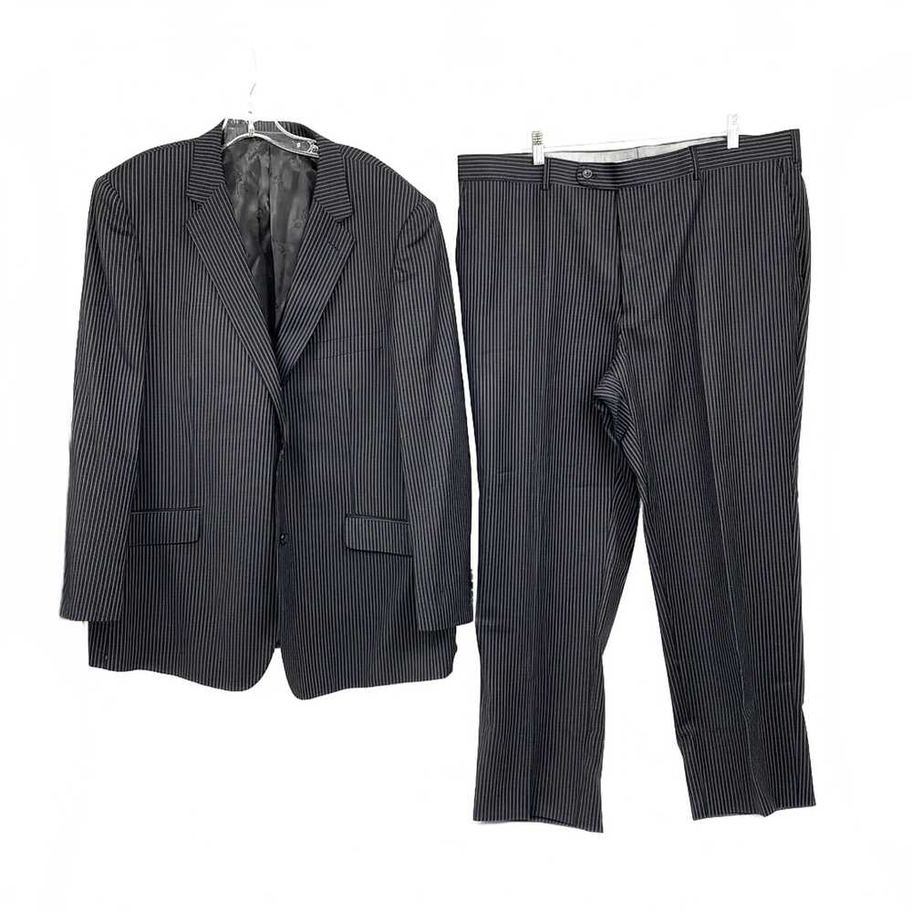 Naldini Bertolini Black Wool 2-Piece Suit | Men’s Regular 43